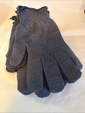 5 Pair Men’s Knit Work Gloves Medium/Large NWT